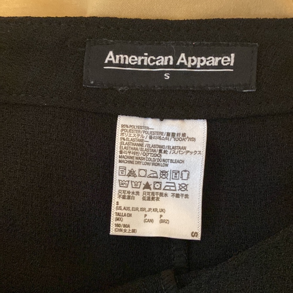 Black high rise American apparel pants